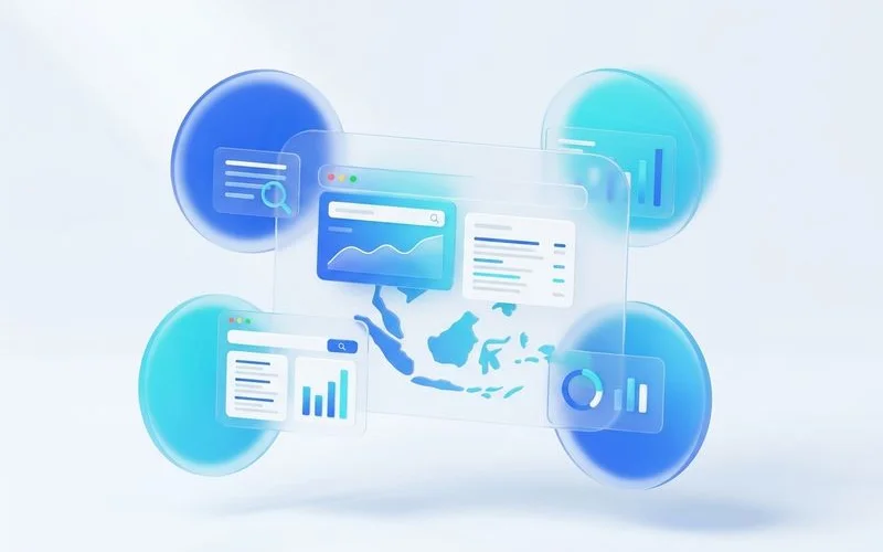 SE-Asia regional SEO pattern infographic, editorial style